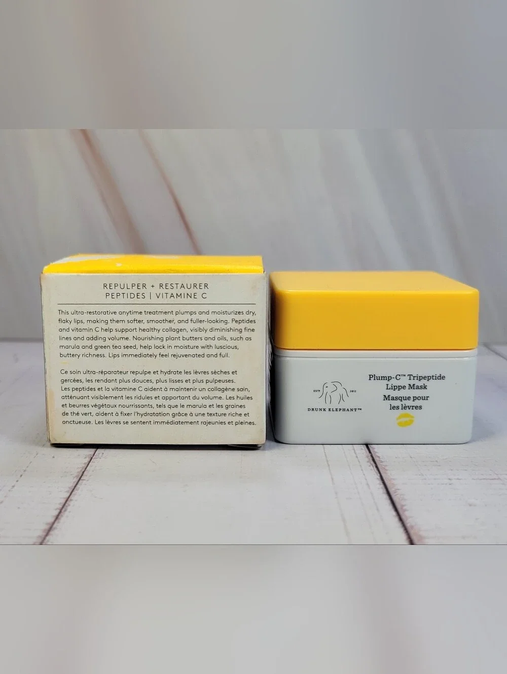 Drunk Elephant B-Goldi Drops & Plump-C Tripeptide Lippie Mask Bundle BNIB